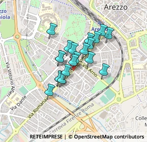 Mappa Via Vittorio Veneto SS71KM.148, 52100 Arezzo AR, Italia (0.305)