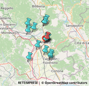 Mappa Via Vittorio Veneto SS71KM.148, 52100 Arezzo AR, Italia (9.03875)