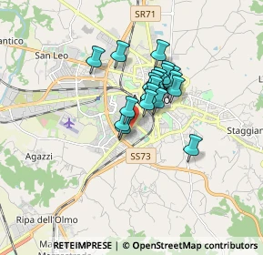 Mappa Via Vittorio Veneto SS71KM.148, 52100 Arezzo AR, Italia (1.155)