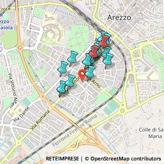 Mappa Via Angiolo Poliziano, 52100 Arezzo AR, Italia (0.315)