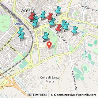 Mappa Via degli Accolti, 52100 Arezzo AR, Italia (0.5735)