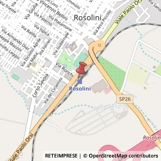Mappa Piazzale Stazione Ferroviaria, 19, 96019 Rosolini, Siracusa (Sicilia)
