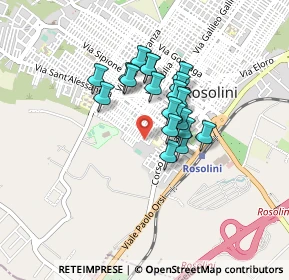 Mappa Via D. Savio, 96019 Rosolini SR, Italia (0.34)