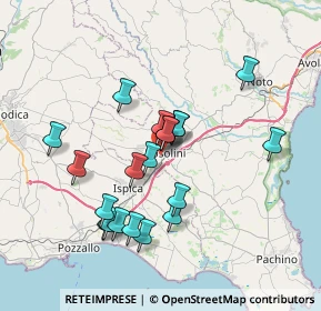 Mappa Via D. Savio, 96019 Rosolini SR, Italia (7.35)