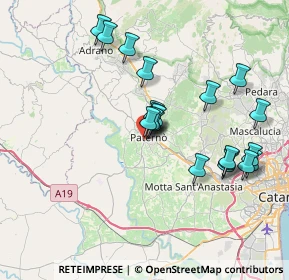 Mappa Via Gagliano, 95047 Paternò CT, Italia (7.8285)