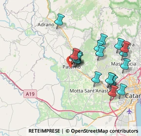 Mappa Via Ciccia, 95047 Paternò CT, Italia (7.8905)
