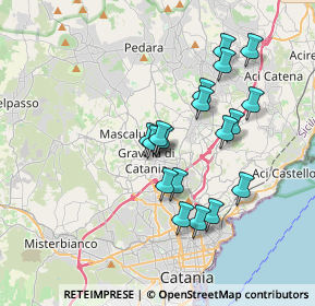 Mappa Via Rende, 95030 Gravina di Catania CT, Italia (3.58556)