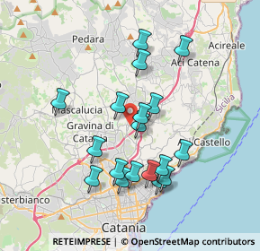 Mappa Via Campania, 95037 San Giovanni La Punta CT, Italia (3.775)