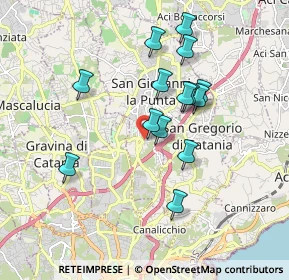 Mappa Via Campania, 95037 San Giovanni La Punta CT, Italia (1.80143)