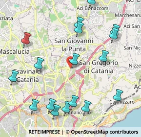 Mappa Via Campania, 95037 San Giovanni La Punta CT, Italia (2.81647)