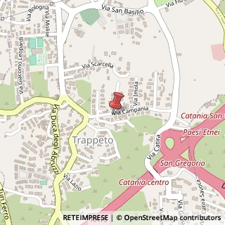 Mappa Via Campania, 403/405, 95037 San Giovanni la Punta, Catania (Sicilia)