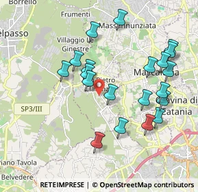 Mappa Via Reitano, 95030 San Pietro Clarenza CT, Italia (2.2055)