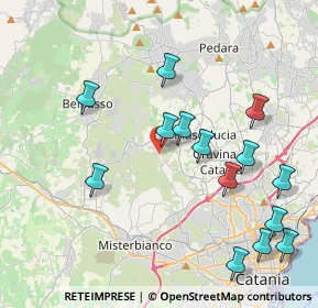 Mappa Via Reitano, 95030 San Pietro Clarenza CT, Italia (5.05)