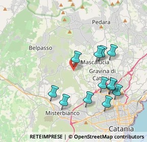 Mappa Via Reitano, 95030 San Pietro Clarenza CT, Italia (4.29333)