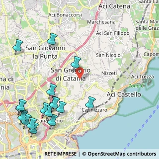 Mappa Via Bellini, 95027 San Gregorio di Catania CT, Italia (3.32)