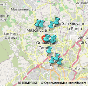 Mappa Cortile Santa Rita, 95030 Gravina di Catania CT, Italia (1.43846)