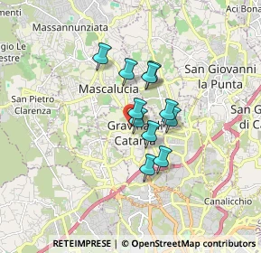 Mappa Cortile Santa Rita, 95030 Gravina di Catania CT, Italia (1.23545)