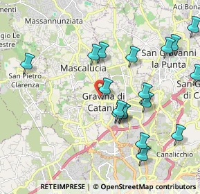Mappa Cortile Santa Rita, 95030 Gravina di Catania CT, Italia (2.43611)