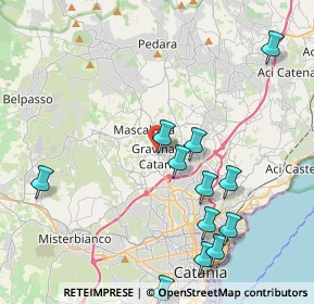 Mappa Cortile Santa Rita, 95030 Gravina di Catania CT, Italia (5.22833)