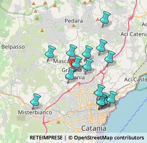 Mappa Cortile Santa Rita, 95030 Gravina di Catania CT, Italia (3.804)