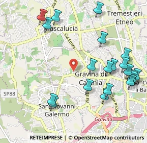 Mappa Via S. Elia, 95030 Gravina di Catania CT, Italia (1.3755)