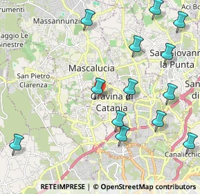 Mappa Via S. Elia, 95030 Gravina di Catania CT, Italia (2.85846)