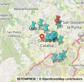 Mappa Via S. Elia, 95030 Gravina di Catania CT, Italia (1.60143)