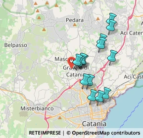 Mappa Via S. Elia, 95030 Gravina di Catania CT, Italia (3.63643)