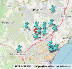 Mappa Via S. Elia, 95030 Gravina di Catania CT, Italia (3.94467)