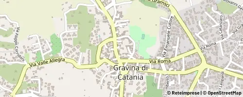Mappa Gravina di Catania