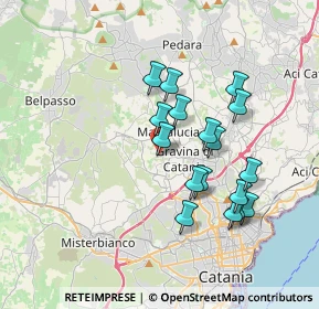 Mappa Via Comunità Europea, 95030 Mascalucia CT, Italia (3.62294)