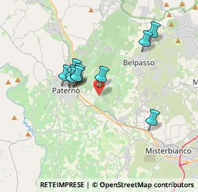 Mappa Contrada Acquarossa, 95032 Belpasso CT, Italia (3.34545)