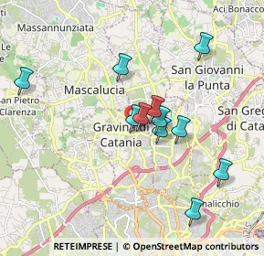 Mappa Via Roma, 95030 Gravina di Catania CT, Italia (1.84182)