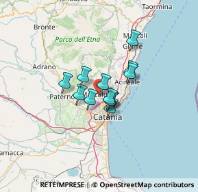 Mappa Via Acque Munzone, 95030 Gravina di Catania CT, Italia (8.6275)