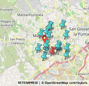 Mappa Via Acque Munzone, 95030 Gravina di Catania CT, Italia (1.39588)