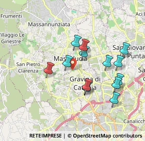 Mappa Via Acque Munzone, 95030 Gravina di Catania CT, Italia (1.93385)