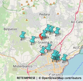 Mappa Via Acque Munzone, 95030 Gravina di Catania CT, Italia (3.59692)