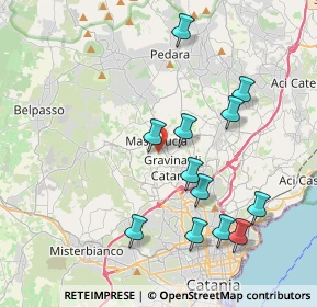 Mappa Via Acque Munzone, 95030 Gravina di Catania CT, Italia (4.4825)