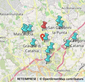 Mappa Vicolo Sinestra, 95030 Tremestieri Etneo CT, Italia (1.83538)