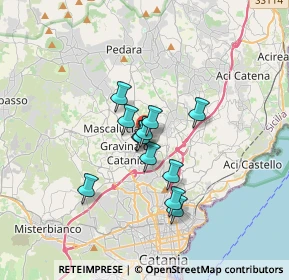 Mappa Vicolo Sinestra, 95030 Tremestieri Etneo CT, Italia (2.54583)