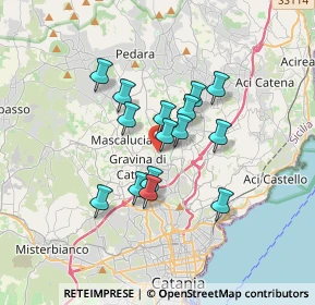 Mappa Vicolo Sinestra, 95030 Tremestieri Etneo CT, Italia (2.88667)