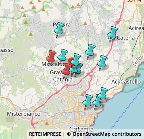 Mappa Vicolo Sinestra, 95030 Tremestieri Etneo CT, Italia (3.07077)