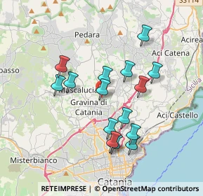 Mappa Vicolo Sinestra, 95030 Tremestieri Etneo CT, Italia (3.65733)
