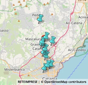 Mappa Vicolo Sinestra, 95030 Tremestieri Etneo CT, Italia (3.07455)