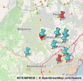 Mappa Via Palermo, 95030 San Pietro Clarenza CT, Italia (4.10923)