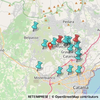 Mappa Via Palermo, 95030 San Pietro Clarenza CT, Italia (4.11375)