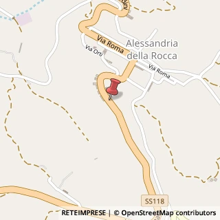 Mappa Via Nazionale, 50, 92010 Alessandria della Rocca, Agrigento (Sicilia)