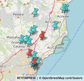 Mappa Via Giuseppe Garibaldi, 95027 San Gregorio di Catania CT, Italia (4.71056)