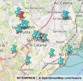 Mappa Via Giuseppe Garibaldi, 95027 San Gregorio di Catania CT, Italia (2.45375)