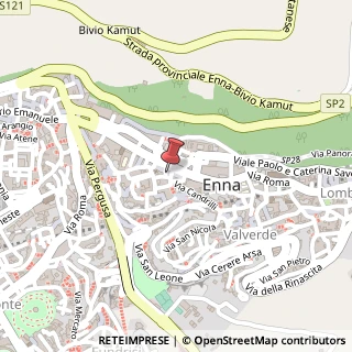 Mappa Via Mercato Sant'Antonio, 11, 94100 Enna, Enna (Sicilia)